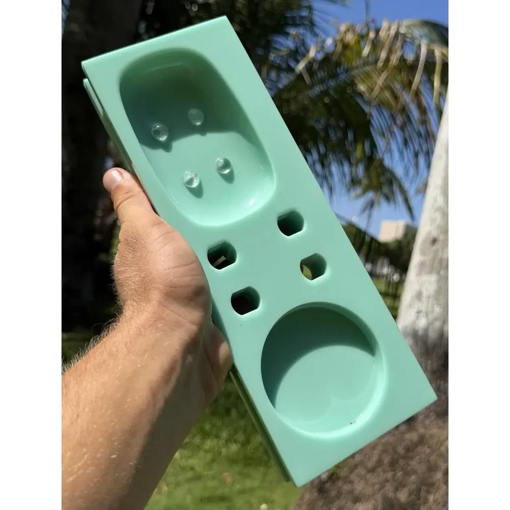 INCREDIBLE TURQUOISE MCM BATHROOM SET 1950s
